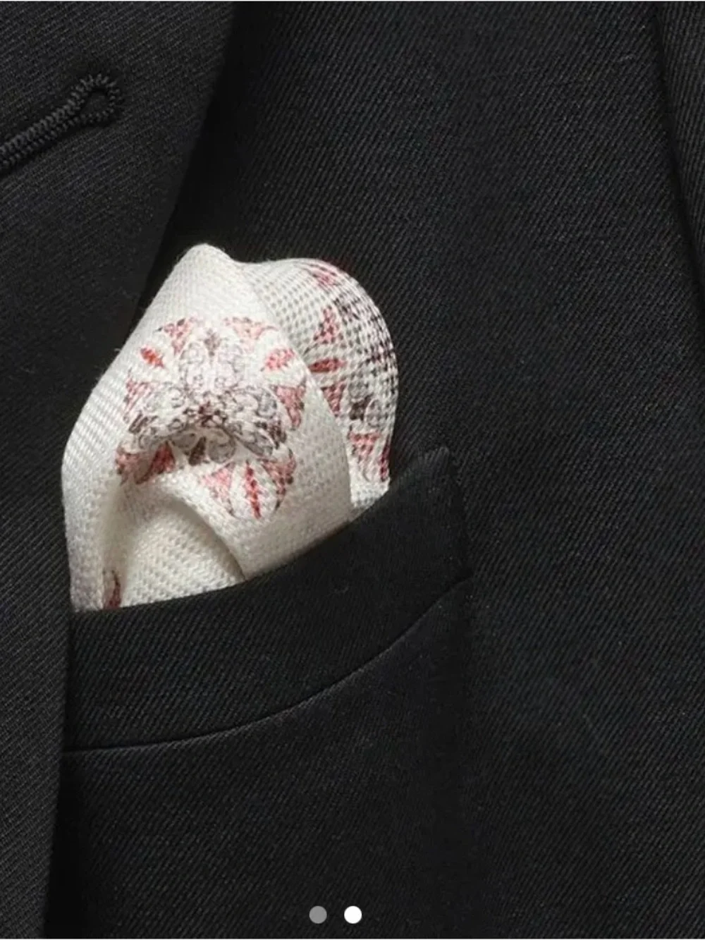 BRUNELLO CUCINELLI Cream Linen Pocket Square